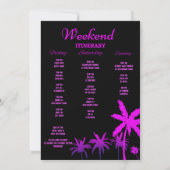 Uitnodigingen van Miami Bachelorette (Achterkant)