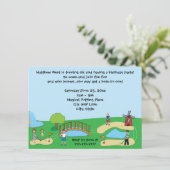 Uitnodigingen van Mini/Miniature Golf Birthday Par (Staand voorkant)