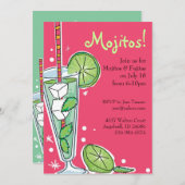 Uitnodigingen van Mojito Party (Voorkant / Achterkant)