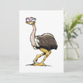 Uitnodigingen van Ostrich (Staand voorkant)