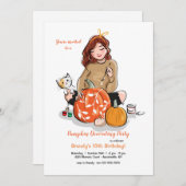 Uitnodigingen van pompoenafscheidende partijen (Voorkant / Achterkant)