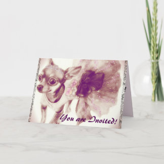 Uitnodigingen van Princess Party Chihuahua