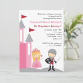 Uitnodigingen van prinses en Knight (Staand voorkant)