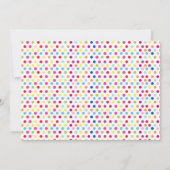 Uitnodigingen van Rainbow Birthday Party (Achterkant)