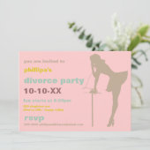 Uitnodigingen van Retro Divorce (Staand voorkant)