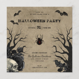 Uitnodigingen van Rustic Gothic Halloween Party