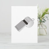 Uitnodigingen van scheidsrechters fluiten (Staand voorkant)