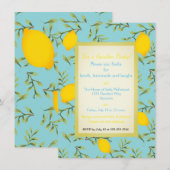 Uitnodigingen van speciale Lemon Tree Garden Party (Voorkant / Achterkant)