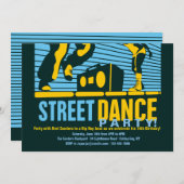 Uitnodigingen van Street Dance Party (Voorkant / Achterkant)