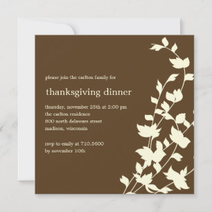 Uitnodigingen van Thanksgiving- en Herfst-partijen
