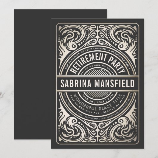 Uitnodigingen van uittredende partij bij legante p (Voorkant / Achterkant)