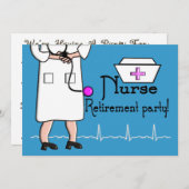 Uitnodigingen van uittredingspartijen bij verpleeg (Voorkant / Achterkant)