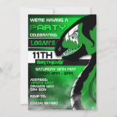 Uitnodigingen van Venomous Dragon Birthday (Voorkant)