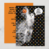 Uitnodigingen van volwassen Halloween-partijen (Voorkant / Achterkant)