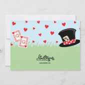 Uitnodigingen van Wonderland Tea Party (Achterkant)