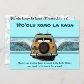 Uitnodigingen van Woody Wave Luau (Voorkant / Achterkant)