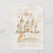 Uitnodigingen voor 1e verjaardag Betoverde Kasteel (Voorkant / Achterkant)