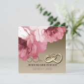 Uitnodigingen voor 50-jarig huwelijksjubileumfeest (Staand voorkant)