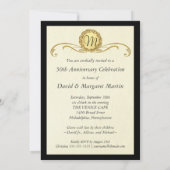 Uitnodigingen voor 50-jarig jubileumfeest met vint (Achterkant)