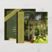 Uitnodigingen voor 50ste huwelijksjubileum - Tuinp (Voorkant / Achterkant)