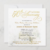 Uitnodigingen voor 50ste verjaardagsfeest - Vierka (Achterkant)