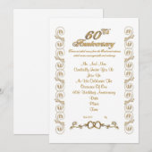 Uitnodigingen voor 60-jarig jubileum (Voorkant / Achterkant)