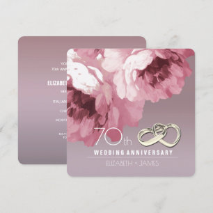 Uitnodigingen voor 70-jarig huwelijksjubileumfeest