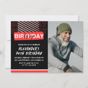 Uitnodigingen voor 70ste verjaardag mannen feest f