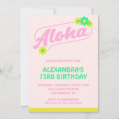 Uitnodigingen voor 73e verjaardag Tropical Aloha R (Voorkant)