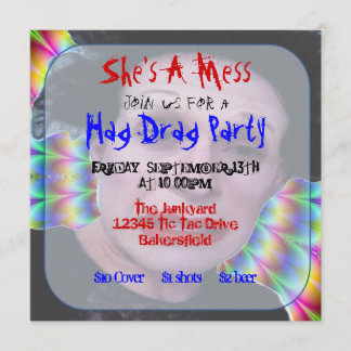 Uitnodigingen voor aangepaste Hag Drag Party