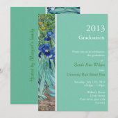 Uitnodigingen voor afgestudeerden in Irises (Voorkant / Achterkant)