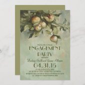 Uitnodigingen voor Apple Tree  Engagement Party (Voorkant / Achterkant)