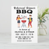 Uitnodigingen voor BBQ-repetities (Staand voorkant)