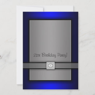 Uitnodigingen voor Blue & Black 21ste verlichtings