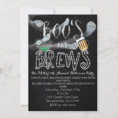 Uitnodigingen voor Boo's & Brews Halloween verklee (Voorkant)