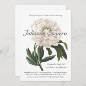 Uitnodigingen voor bruidsdouche | botanisch (Voorkant / Achterkant)