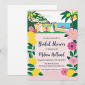 Uitnodigingen voor bruidsdouches Amalfi Coast (Voorkant / Achterkant)