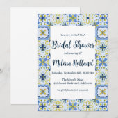 Uitnodigingen voor bruidsdouches Amalfi Coast (Voorkant / Achterkant)