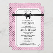 Uitnodigingen voor bruidsdouches in Parijs (Voorkant / Achterkant)