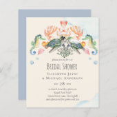 Uitnodigingen voor bruidsfeest van zeeschildpad-hu (Voorkant / Achterkant)