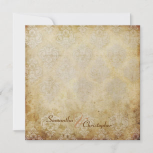 Uitnodigingen voor bruiloft Damask