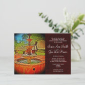 Uitnodigingen voor bruiloft in het zuidwesten van  (Staand voorkant)