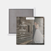 Uitnodigingen voor bruiloft magneet (Voorkant / Achterkant)