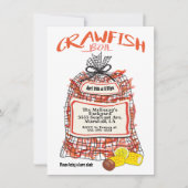 Uitnodigingen voor Crawfish Kookfeest Poster (Voorkant)