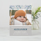 Uitnodigingen voor de 6e verjaardag Boy Confetti P (Staand voorkant)