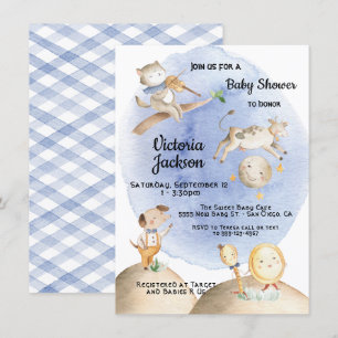 Uitnodigingen voor de babydouche van Nursery Rhyme