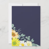 Uitnodigingen voor de bruiloft van koninklijk blau (Achterkant)