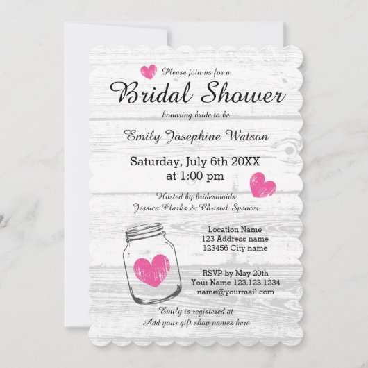 Uitnodigingen voor de douche van de steenhouwer (Voorkant)