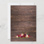 Uitnodigingen voor de douche van Rustic Mason jar (Achterkant)