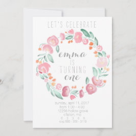 Uitnodigingen voor de eerste verjaardag van Little